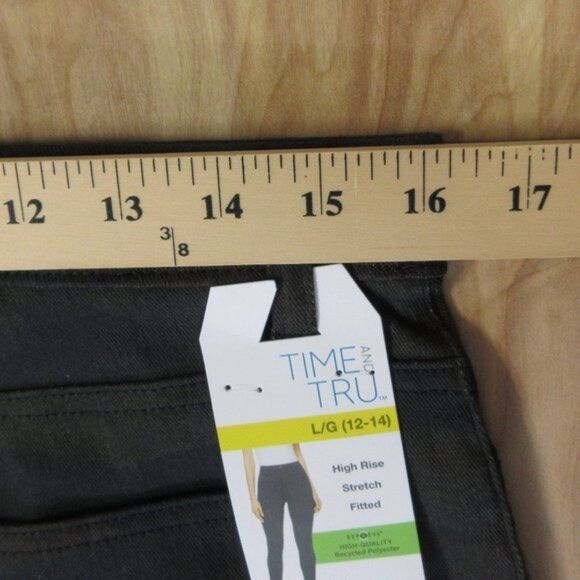 TIME AND TRU Hi Rise PULL ON‎ Camouflage Jeggings Sz L (12-14) Camo Leggings NWT - Picture 11 of 12